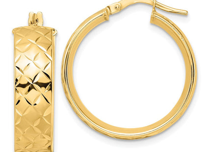 14K gold hoop earrings