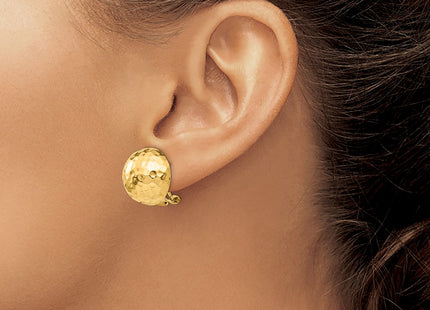 14K gold earrings, another view