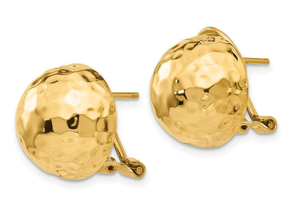 14K gold earrings, alternate view