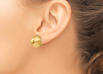 14K gold earrings, another view