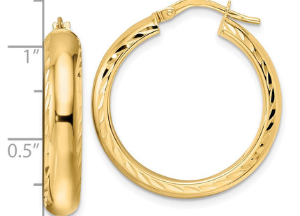 14k Yellow Gold Earrings Style TF2042 - Classique Jewelry Inc.