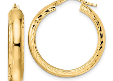 14k Yellow Gold Earrings Style TF2042 - Classique Jewelry Inc.