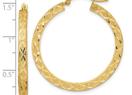 14k Yellow Gold Earrings Style TF2051 - Classique Jewelry Inc.