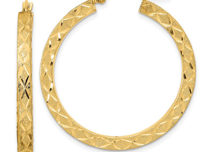 14k Yellow Gold Earrings Style TF2051 - Classique Jewelry Inc.