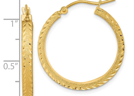 14k Yellow Gold Earrings Style TF2052 - Classique Jewelry Inc.