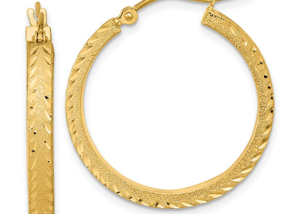 14k Yellow Gold Earrings Style TF2052 - Classique Jewelry Inc.