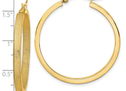14k Yellow Gold Earrings Style TF2053 - Classique Jewelry Inc.
