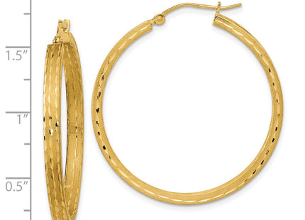 14k Yellow Gold Earrings Style TF2065 - Classique Jewelry Inc.