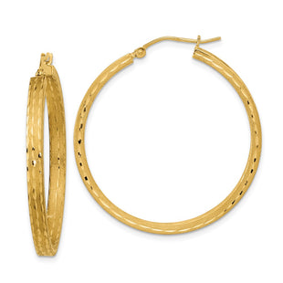 14k Yellow Gold Earrings Style TF2065 - Classique Jewelry Inc.