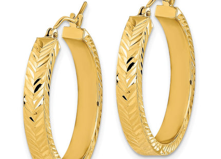 14k Yellow Gold Earrings Style TF2066 - Classique Jewelry Inc.