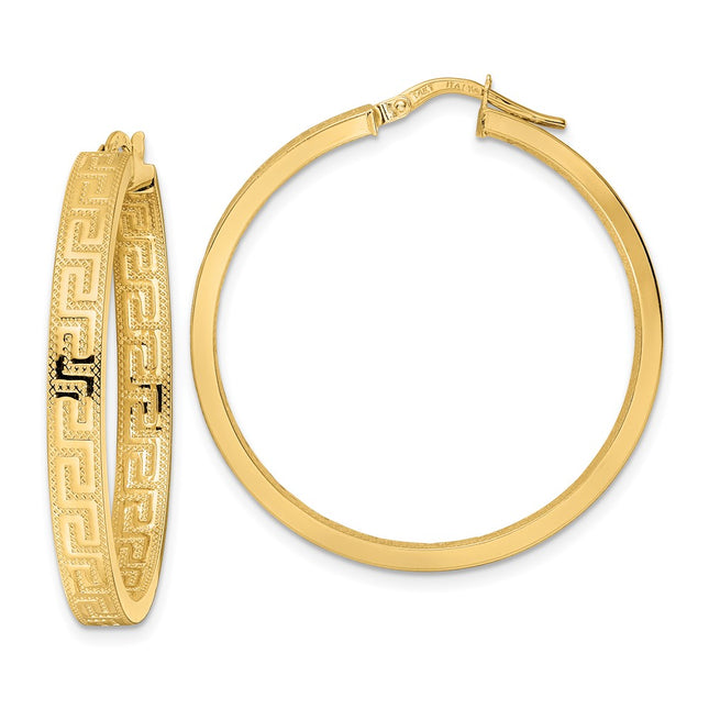 14k Yellow Gold Earrings Style TF2070 - Classique Jewelry Inc.