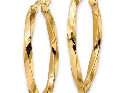14k Yellow Gold Earrings Style TF2086 - Classique Jewelry Inc.