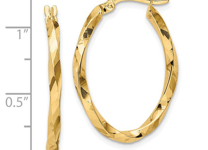 14k Yellow Gold Earrings Style TF2086 - Classique Jewelry Inc.