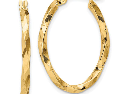 14k Yellow Gold Earrings Style TF2086 - Classique Jewelry Inc.