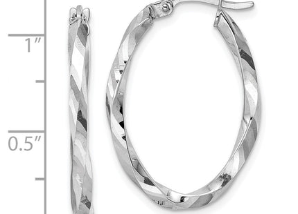 14k White Gold Earrings Style TF2086W - Classique Jewelry Inc.