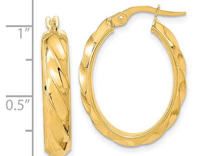 14k Yellow Gold Earrings Style TF2097 - Classique Jewelry Inc.