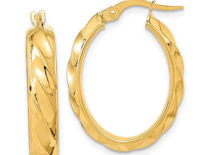 14k Yellow Gold Earrings Style TF2097 - Classique Jewelry Inc.