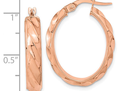 14k Rose Gold Earrings Style TF2097R - Classique Jewelry Inc.