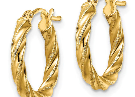 14k Yellow Gold Earrings Style TF2098 - Classique Jewelry Inc.