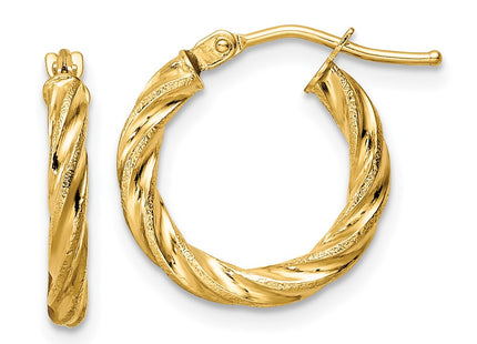 14k Yellow Gold Earrings Style TF2098 - Classique Jewelry Inc.