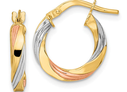14K gold hoop earrings