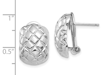 14k White Gold Earrings Style TF210 - Classique Jewelry Inc.