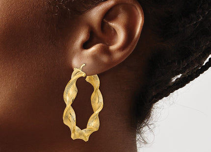 14k Yellow Gold Earrings Style TF2112 - Classique Jewelry Inc.