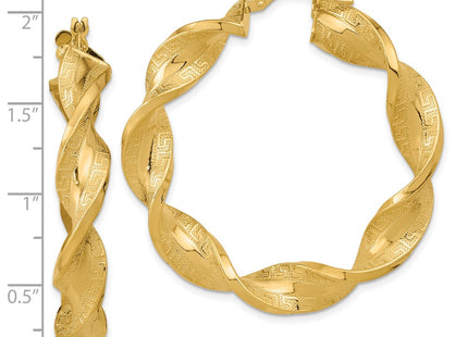 14k Yellow Gold Earrings Style TF2112 - Classique Jewelry Inc.