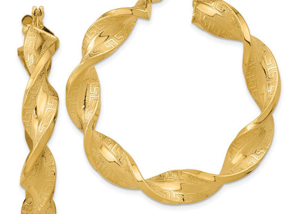 14k Yellow Gold Earrings Style TF2112 - Classique Jewelry Inc.