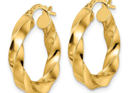 14k Yellow Gold Earrings Style TF2114 - Classique Jewelry Inc.
