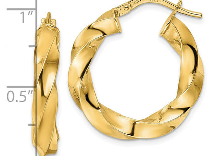 14k Yellow Gold Earrings Style TF2114 - Classique Jewelry Inc.