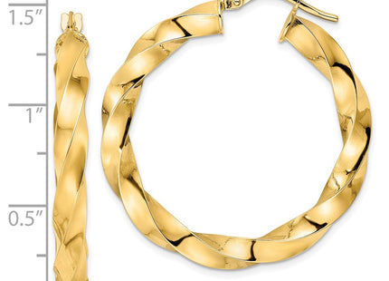 14k Yellow Gold Earrings Style TF2115 - Classique Jewelry Inc.