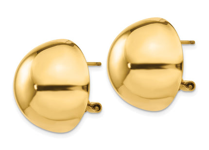 14k Yellow Gold Earrings Style TF213 - Classique Jewelry Inc.