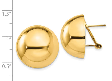 14k Yellow Gold Earrings Style TF213 - Classique Jewelry Inc.