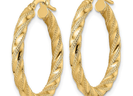 14k Yellow Gold Earrings Style TF2133 - Classique Jewelry Inc.