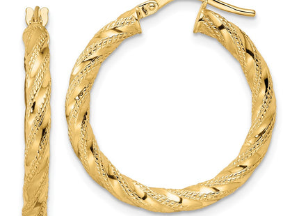 14k Yellow Gold Earrings Style TF2133 - Classique Jewelry Inc.