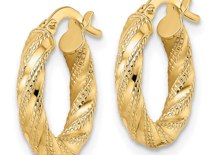14k Yellow Gold Earrings Style TF2134 - Classique Jewelry Inc.
