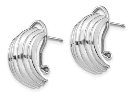14k White Gold Earrings Style TF214 - Classique Jewelry Inc.