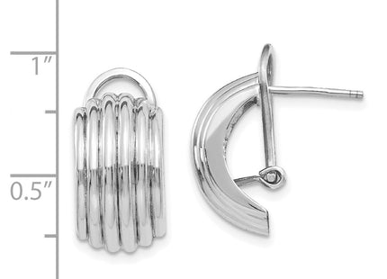 14k White Gold Earrings Style TF214 - Classique Jewelry Inc.