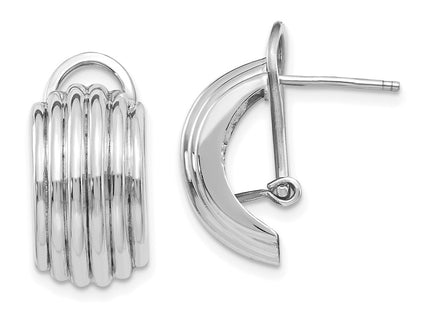 14k White Gold Earrings Style TF214 - Classique Jewelry Inc.