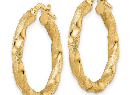 14k Yellow Gold Earrings Style TF2140 - Classique Jewelry Inc.