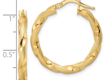 14k Yellow Gold Earrings Style TF2140 - Classique Jewelry Inc.
