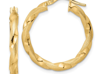 14k Yellow Gold Earrings Style TF2140 - Classique Jewelry Inc.