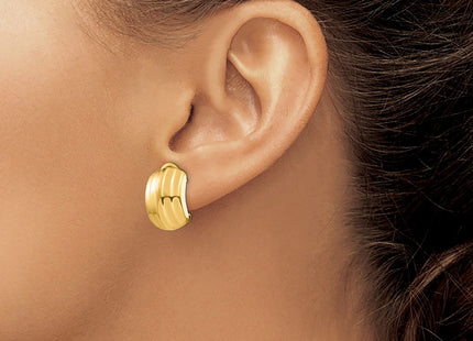 14k Yellow Gold Earrings Style TF215 - Classique Jewelry Inc.