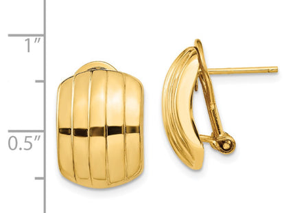 14k Yellow Gold Earrings Style TF215 - Classique Jewelry Inc.