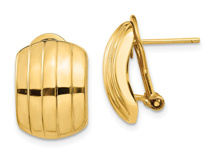 14k Yellow Gold Earrings Style TF215 - Classique Jewelry Inc.