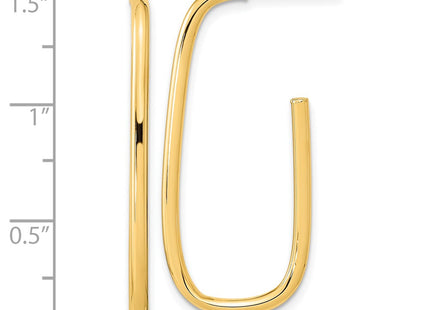 14k Yellow Gold Earrings Style TF2155 - Classique Jewelry Inc.