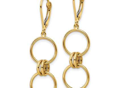 14k Yellow Gold Earrings Style TF2159 - Classique Jewelry Inc.