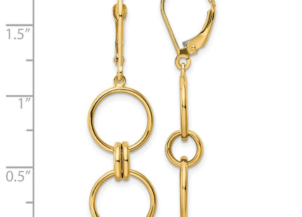 14k Yellow Gold Earrings Style TF2159 - Classique Jewelry Inc.