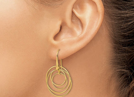 14k Yellow Gold Earrings Style TF2164 - Classique Jewelry Inc.